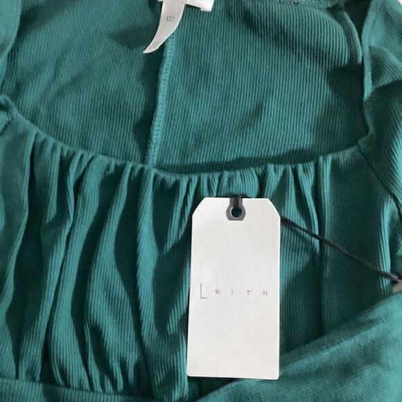 NWT Leith Nordstrom Evergreen Runched Bust Dress Size XXS - Picture 7 of 9